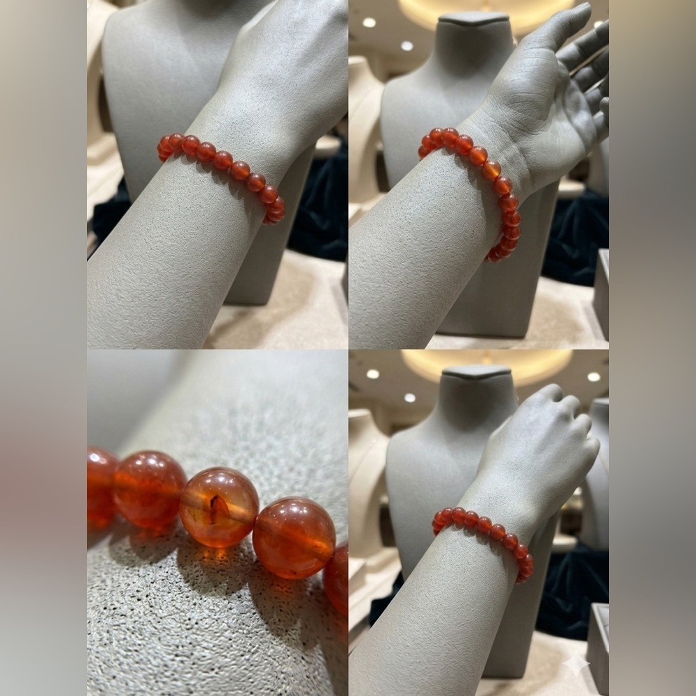 Red Beaded Bracelet - Picture 2 of 3